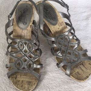 Beaded Platform Wedges Unlisted by Kenneth Cole